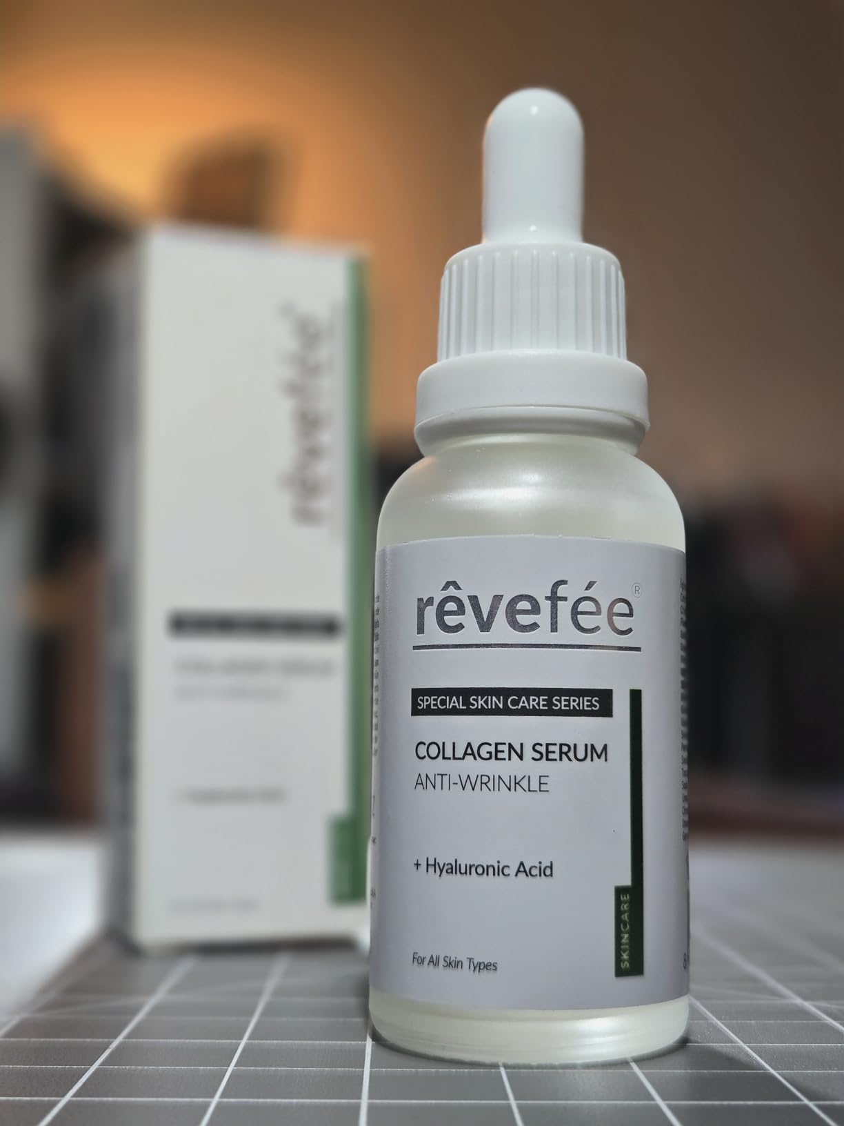 rêvefèe Revefee Hyaluronic Acid, Collagen Anti-Aging Face Serum, Botanical Blend, Hydrating,Plumping, Cruelty-Free, Wrinkle Reducing, Skin Brightening and Tightening for All Skin Types