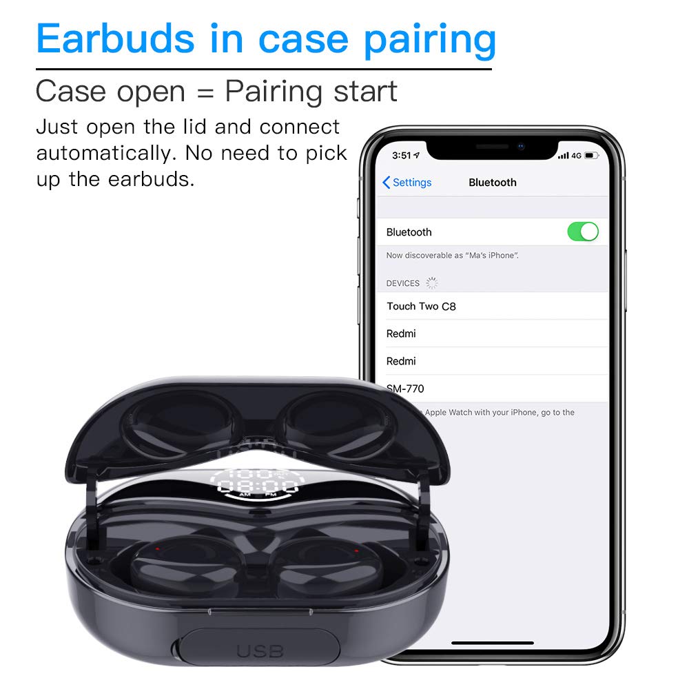 Wireless Earphones IPX7 Waterproof 