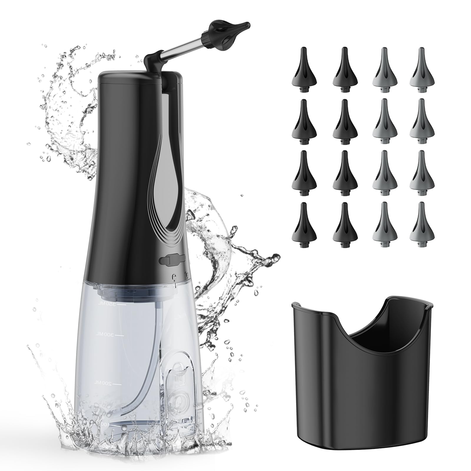 Photo 1 of Ear Wax Removal Cleaning Kit - BANKKY Electric Ear Cleaner with 3 Cleaning Modes and 16 Replaceable Eartips, Water Powered Irrigation Kit for Adults & Kids, Safe & Effective Black