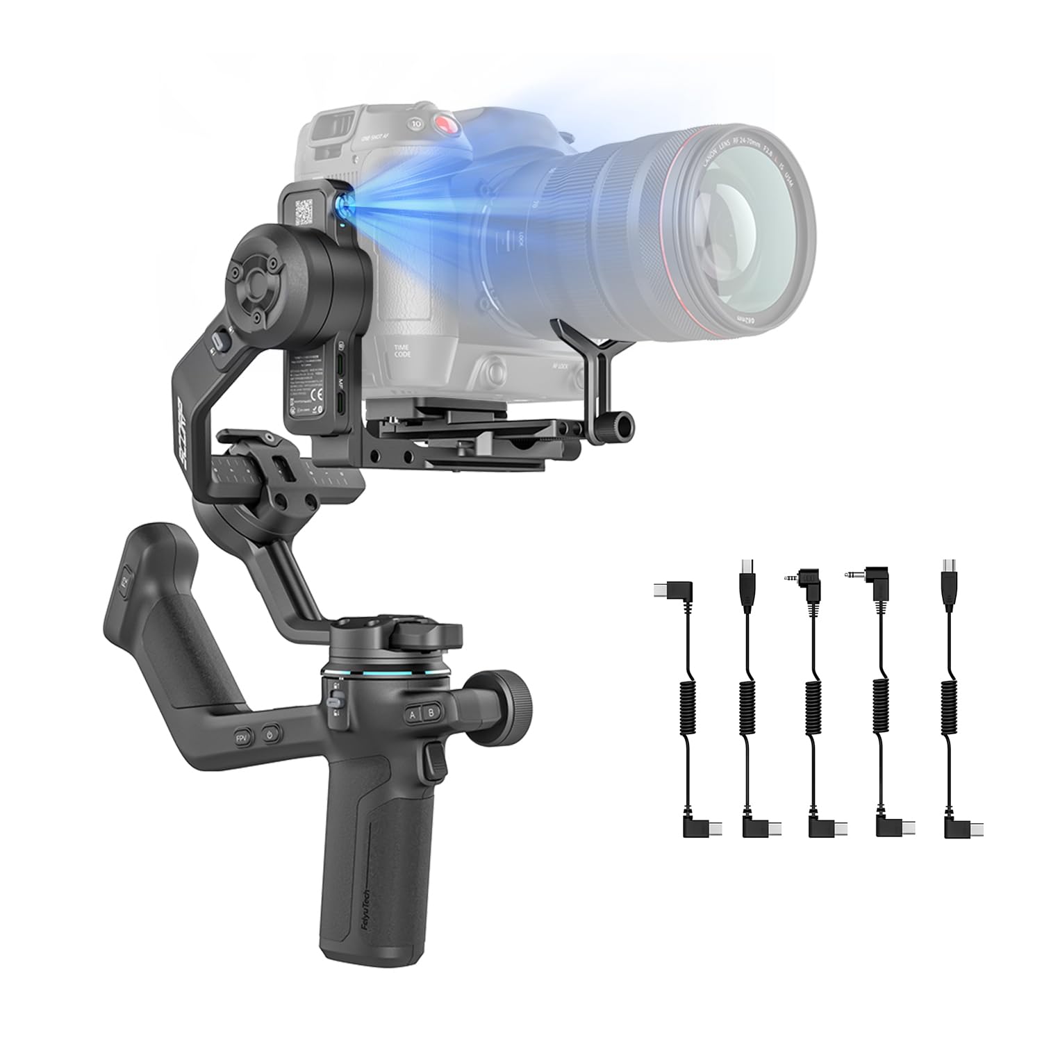 FeiyuTech SCORP-C2 Camera Stabilizer with SCORP Series Camera Control Cable Kit