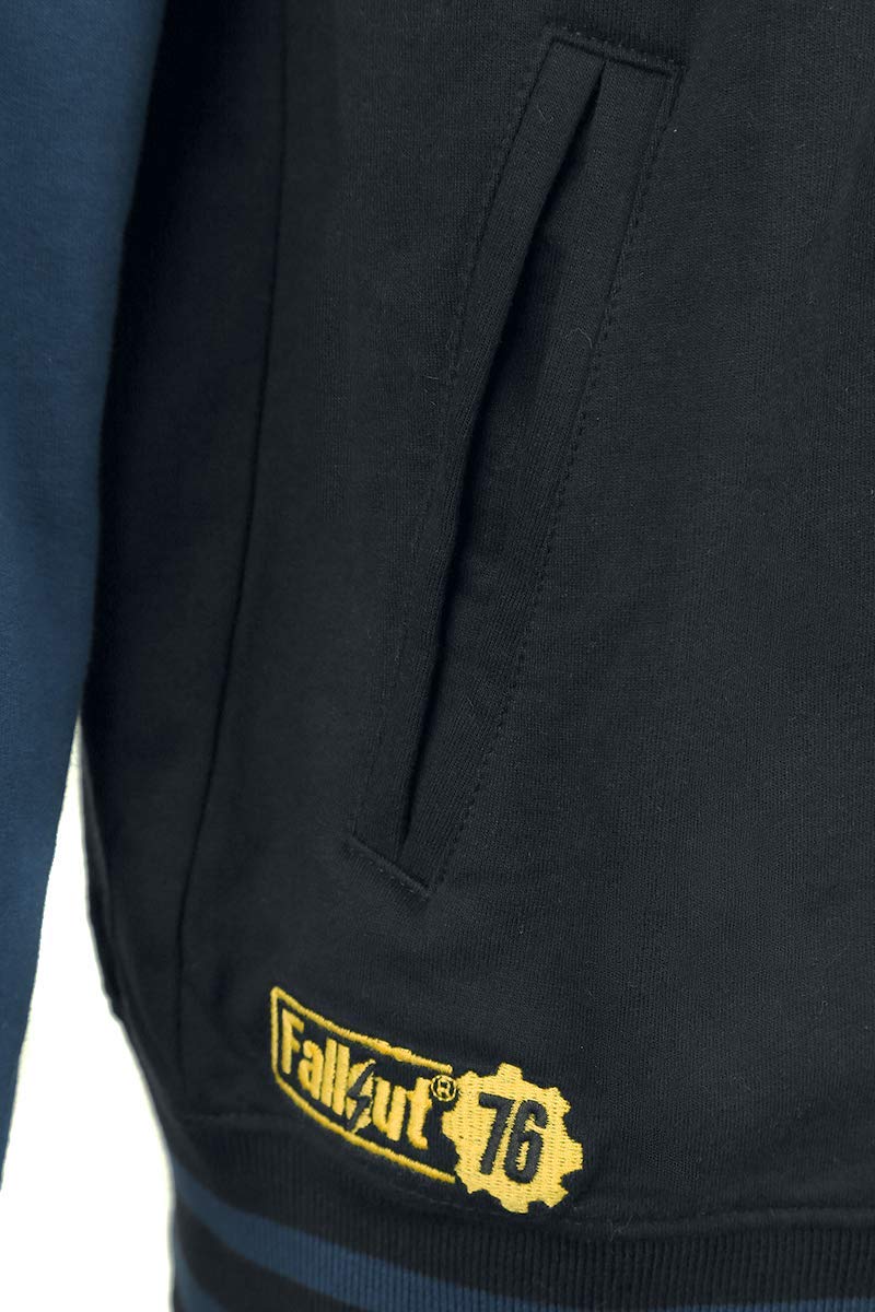 Fallout 76 - Vault 76 Chaqueta Universitaria Negro/Azul