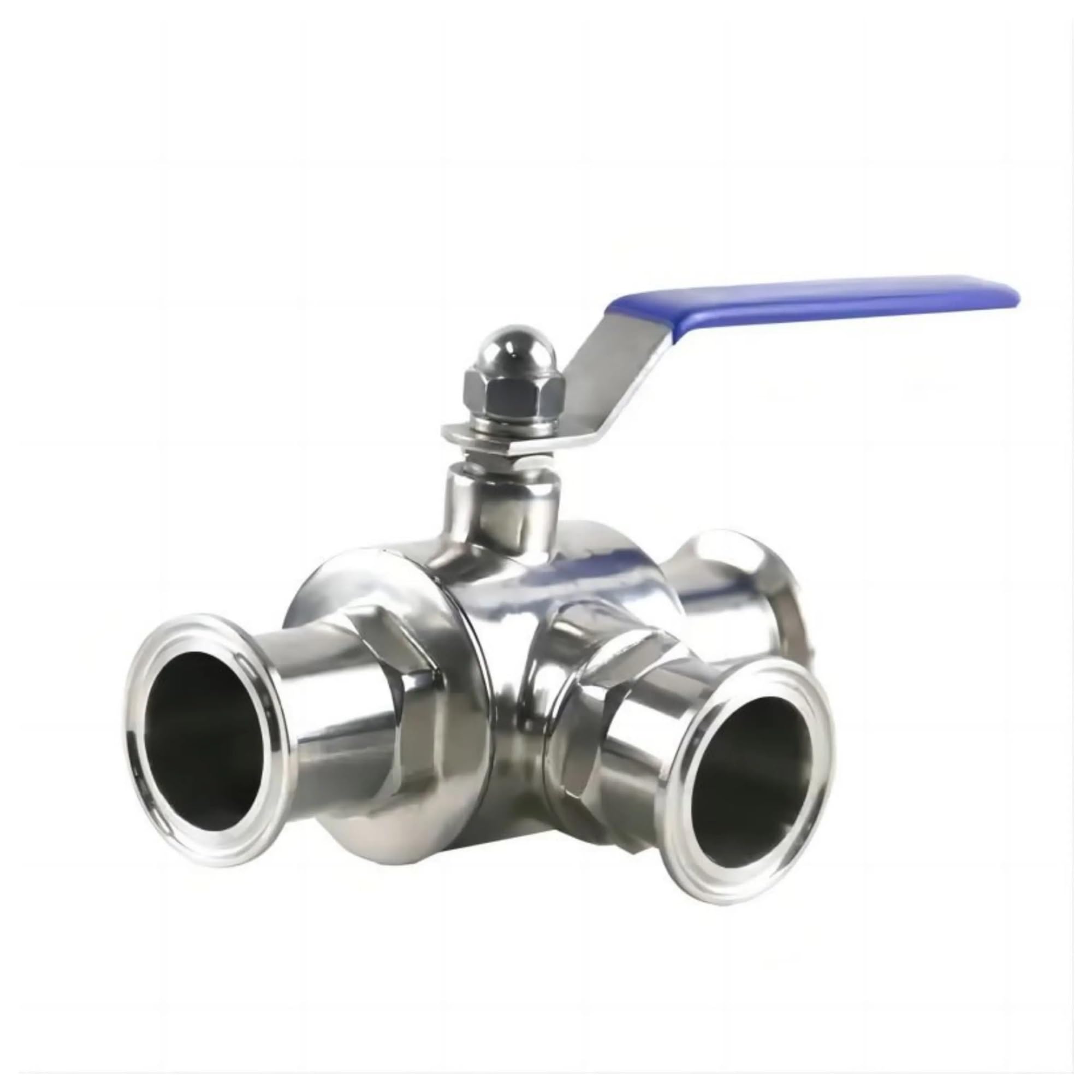 19mm Quick Release 304 Stainless Steel Sanitary Three Way Ball Valve L/T Type Tri-clamp Manual Ball Valve