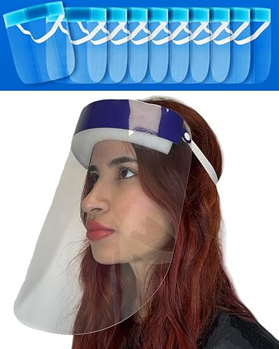 Miniatura 2 de Mystic Romance Paquete de 10 protectores faciales  Protección facial completa antivaho reutilizable  Equipo de seguridad transparente para el