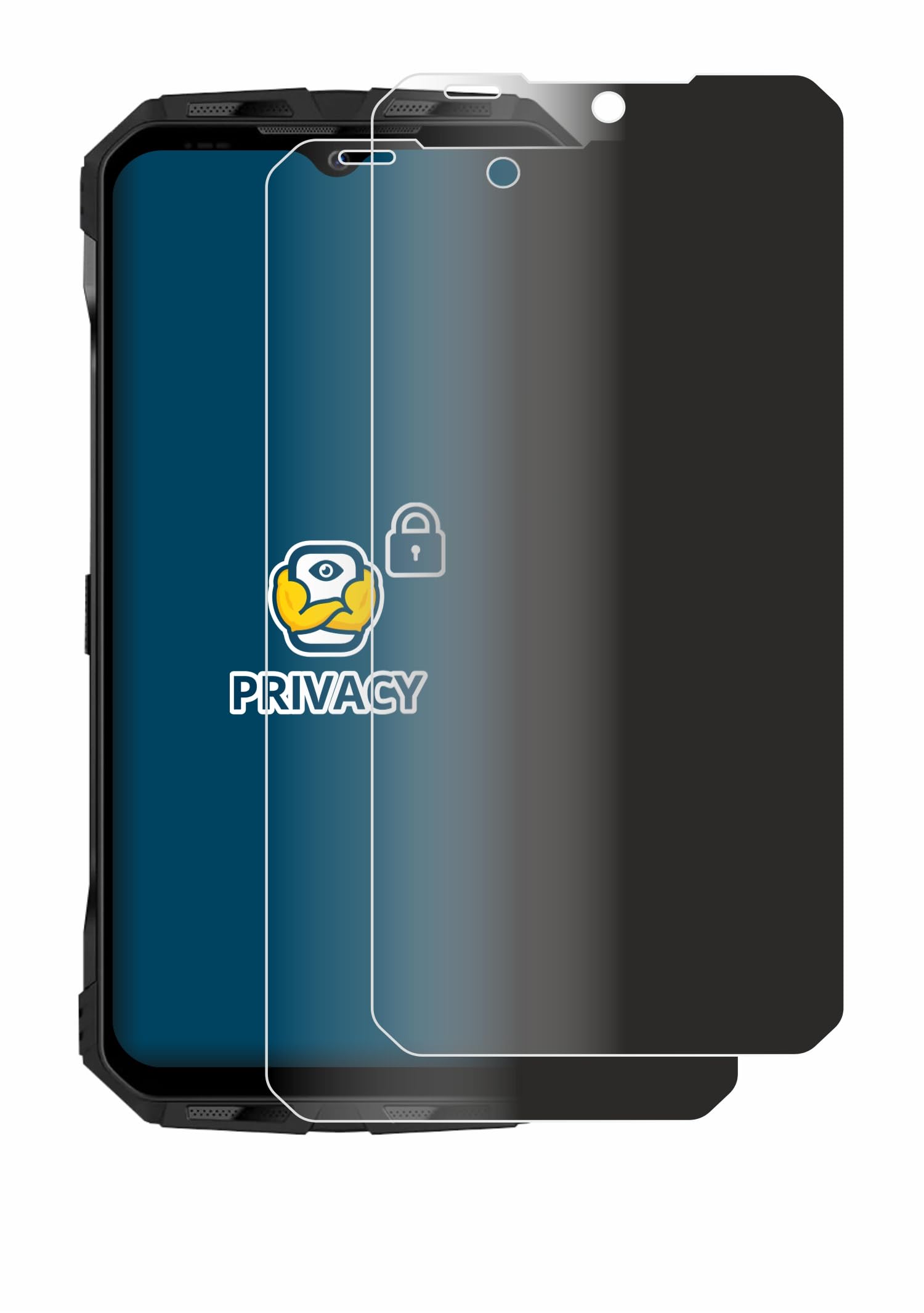 Brotect 2x Pellicola Privacy Anti-Spy Per Vivo V70 FE, Protezione Da Sguardi Indiscreti E Filtro Luce Blu
