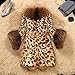 AQAYL Faux Fur Coat Women Leopard Print Coat Fuzzy Fleece Jacket Open Front Cardigan Fashion Winter Coats Warm Outwear