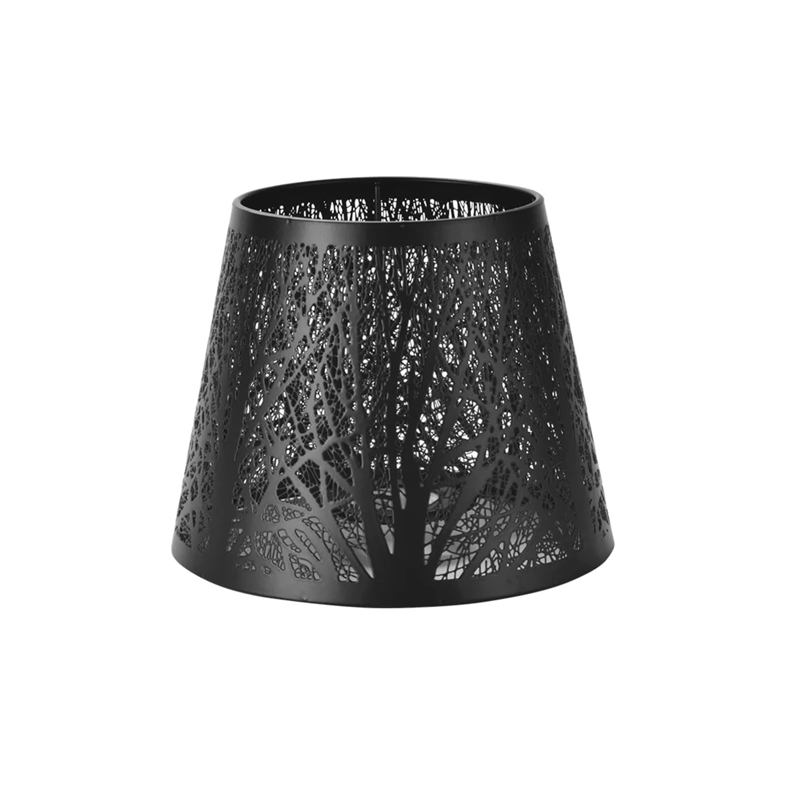 Qmvdojr Black Table Lamp Shade Night Stand Accessories Floor Lamp Cover E27 E26 Home Decor Wrought Iron Lampshade Shell Light(Black)