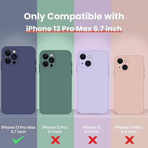 Miniatura 6 de Cordking Funda diseñada para iPhone 13 Pro Max, cubierta completa de silicona protección mejorada de la cámara Funda protectora a prueba de golpes