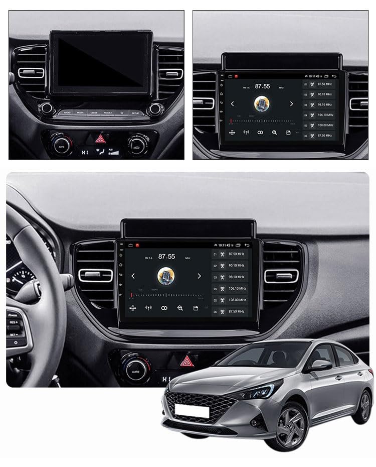 Autoradio Android 12 tactile avec commande vocale pour Solaris 2 - 6