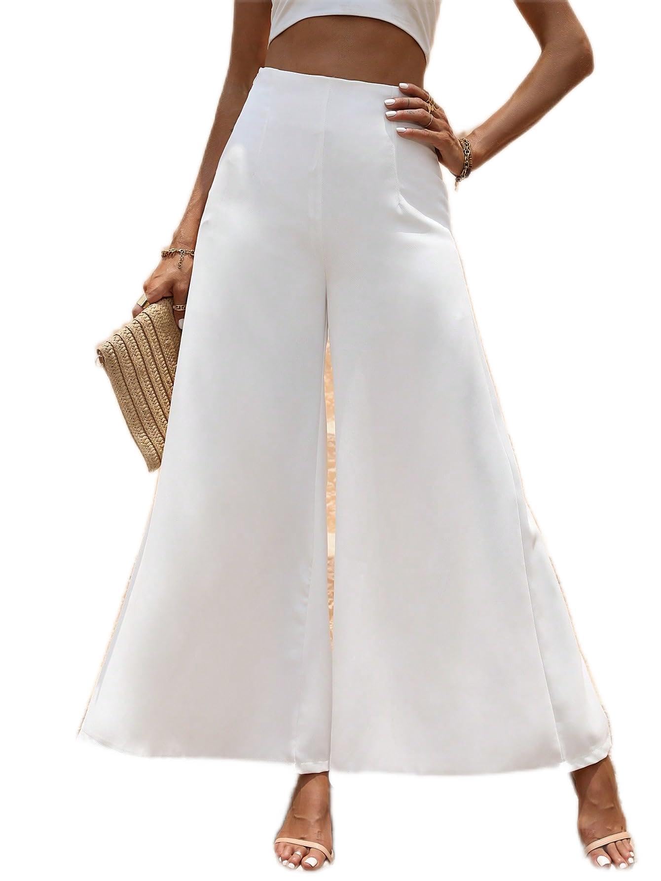 CRYBA Womens Pants High Waist Wide Leg Pants Pant for Women