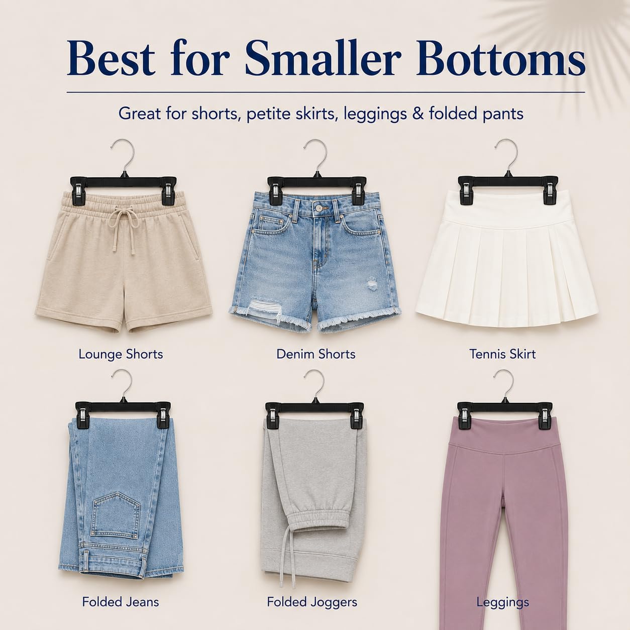Smartor - Perchas negras para pantalones, paquete de 150, perchas para