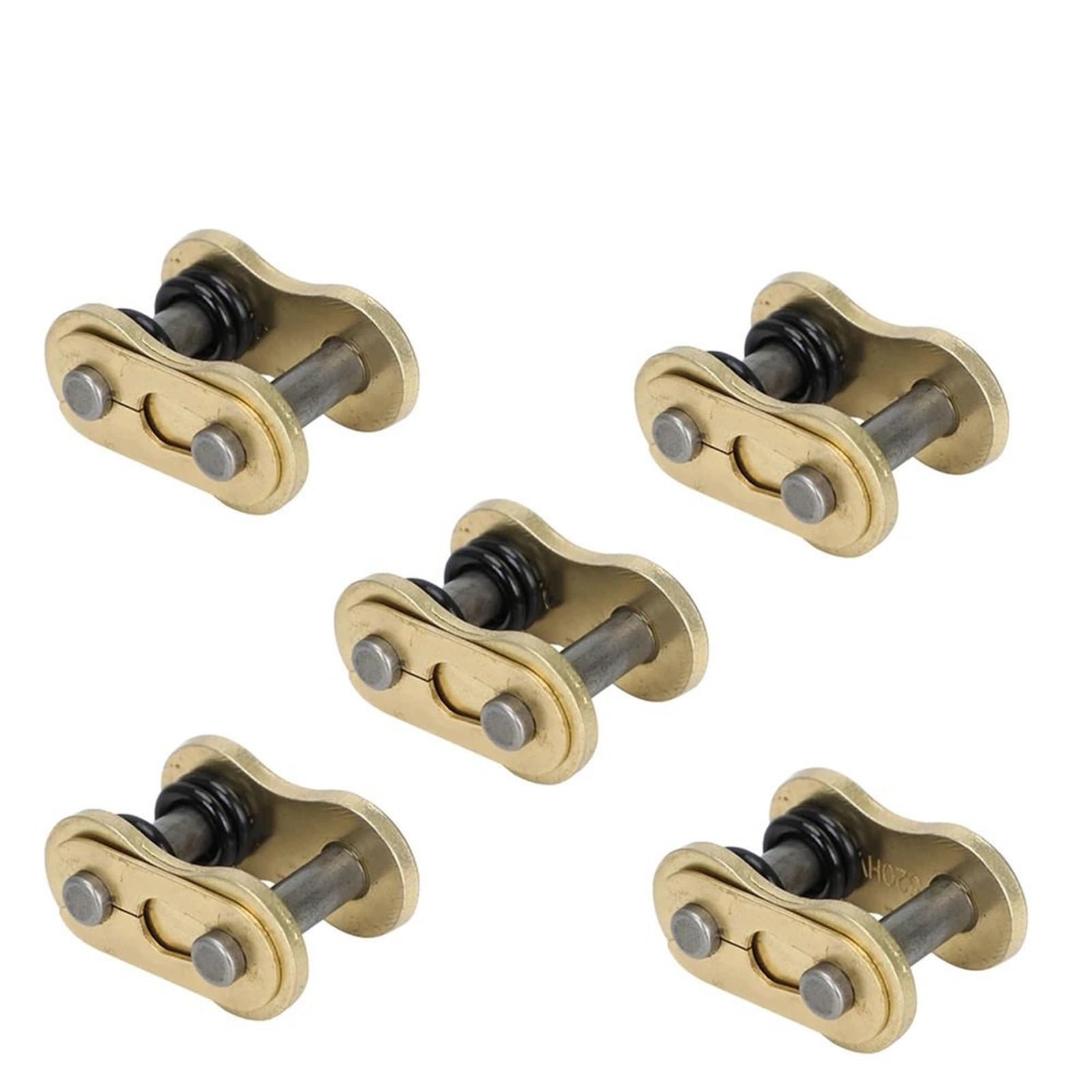 Hebilla de cadena, eslabón de anillo, 420, 428, 520, 525, 530, conector de cadena pesada, eslabón de unión maestra con cierre de cadena con junta Cadenas de conducción(5pcs 428HV)