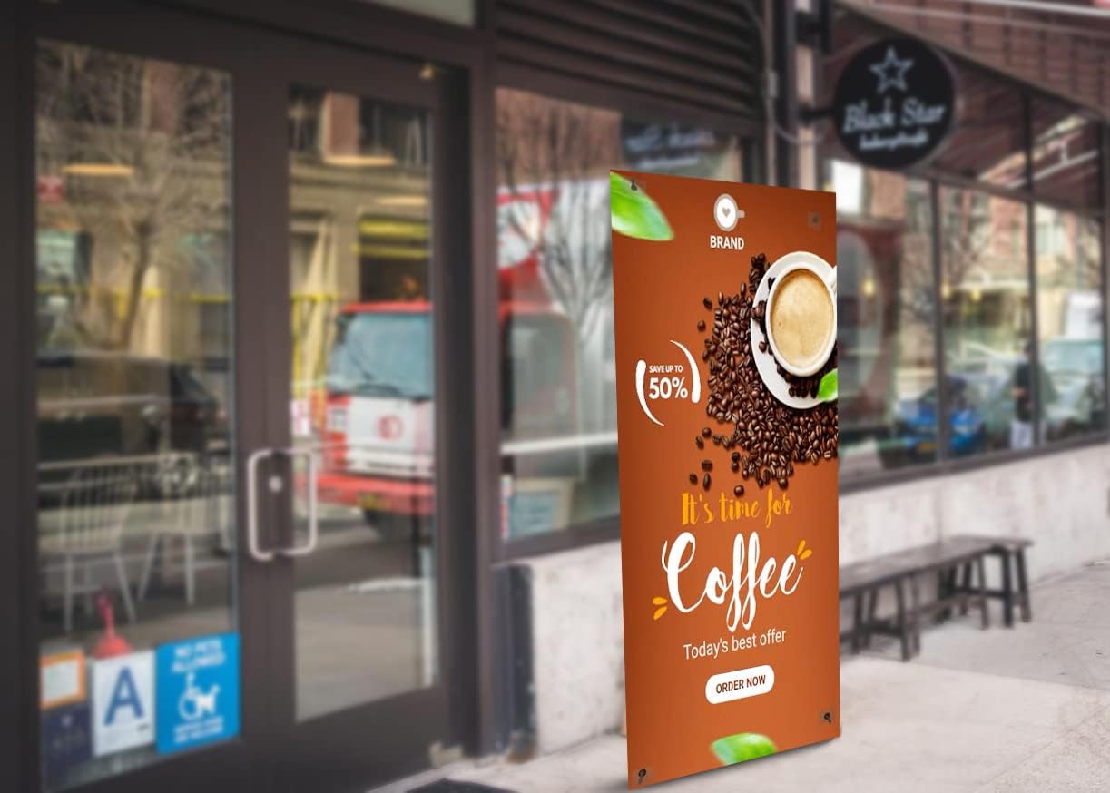 X Banner Stand 31 ½"*72" Perfect for Restaurant and Store Display with Portable Travel Bag (31 ½"*72")