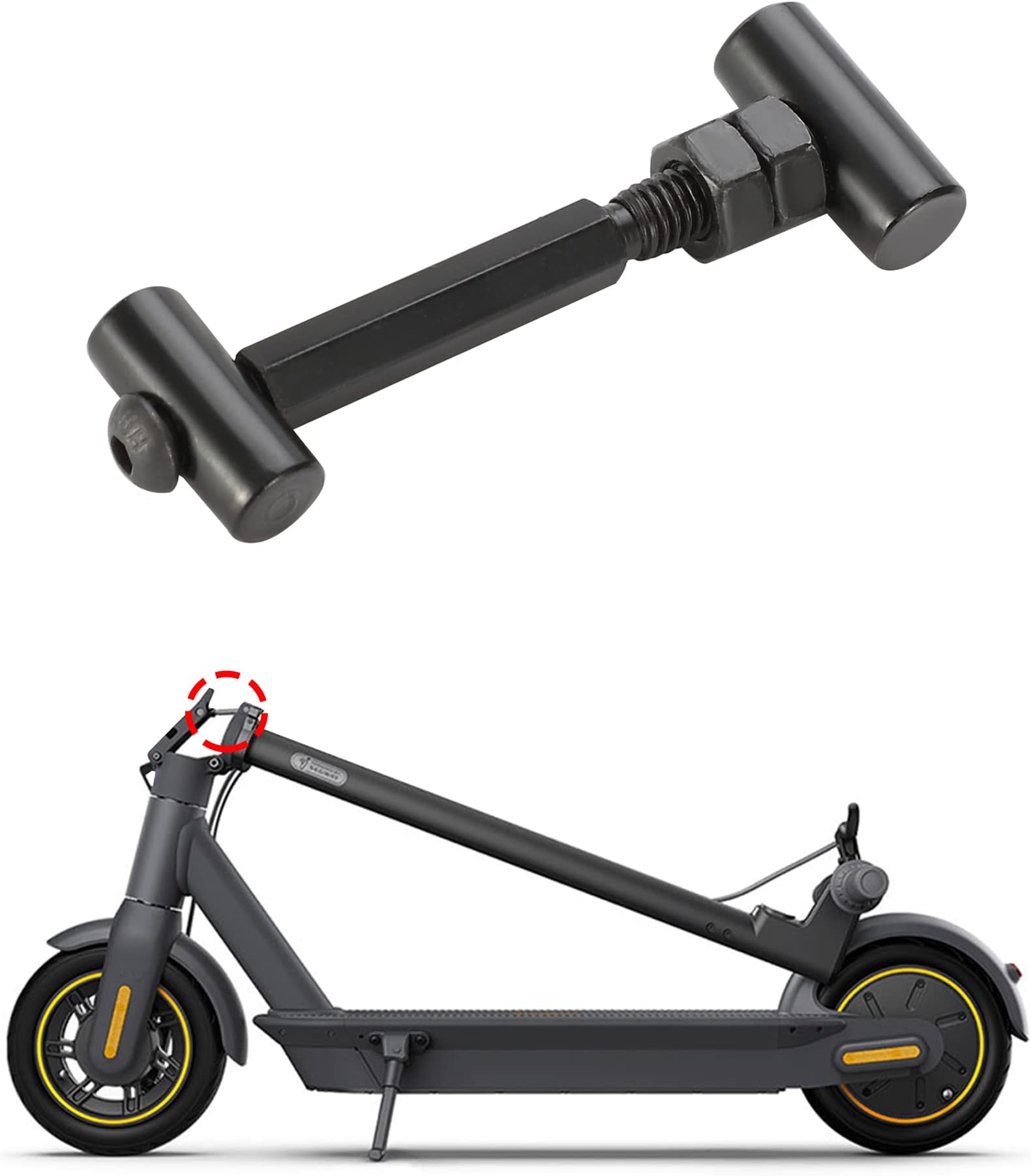 TOMALL Shaft Locking Screw Kit Carbon Steel Folding Fix Screw Set Compatible with Max G30 Electric Scooter