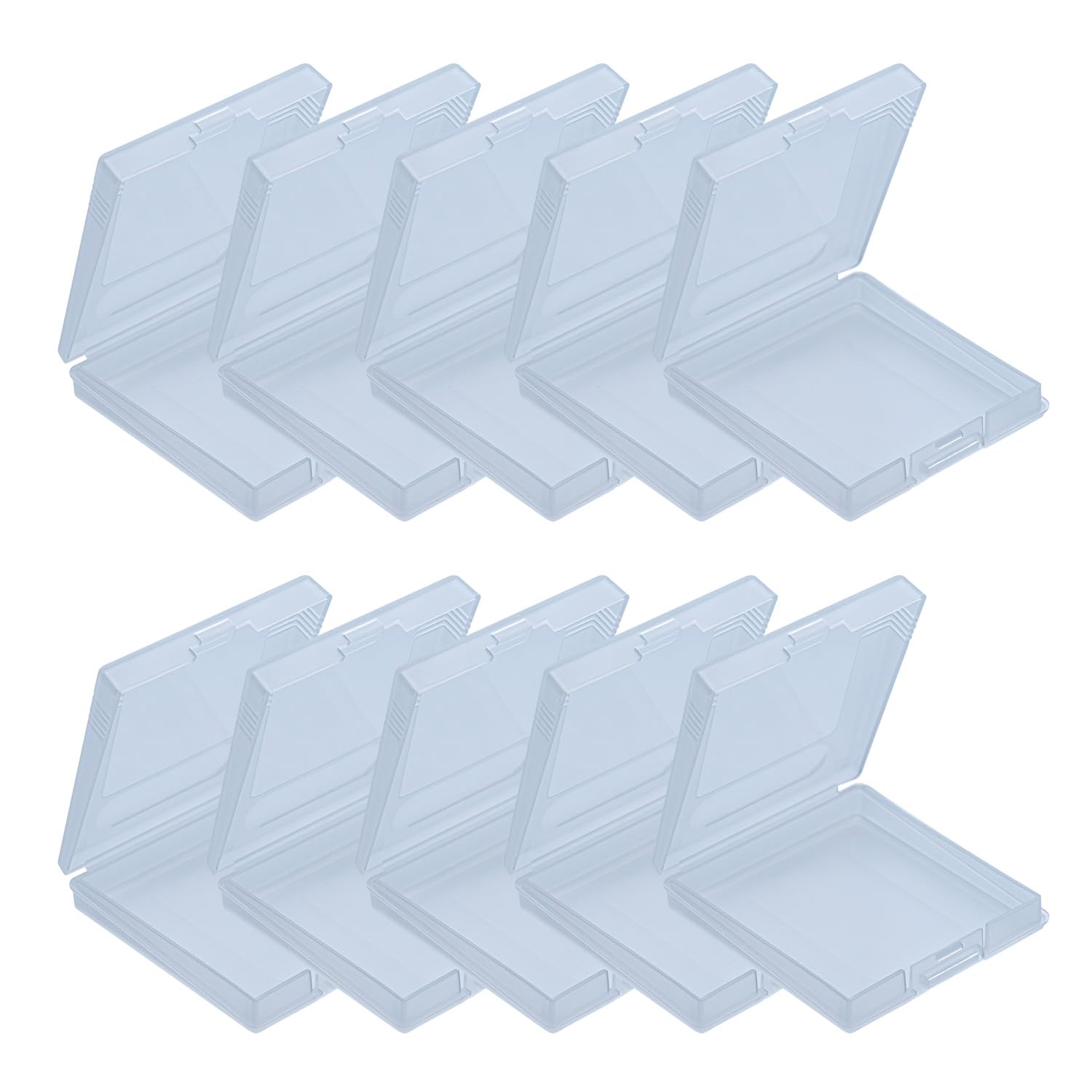 Mcbazel 10Piezas Fundas Protectoras Transparentes para Cartuchos de Juegos de GameBoy/GameBoy Color/GameBoy Pocket, Fundas Rígidas Transparentes para Games Cartridge