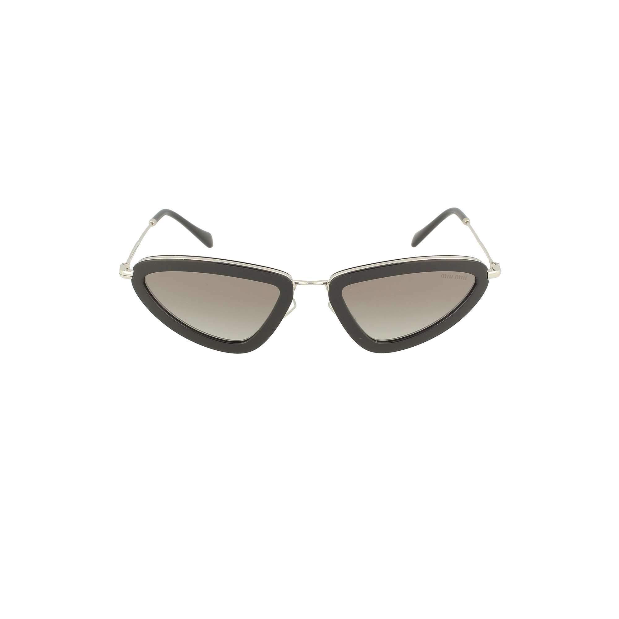 Luxury Fashion | Miu Miu Womens 60USSOLE1AB5O0 Black Sunglasses | Spring Summer 20