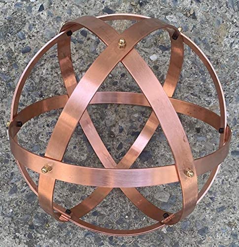 Genesa Crystal Rame 21 cm di diametro, fasce larghe 15mm, spesse 2mm e fissate con dadi ciechi in ottone