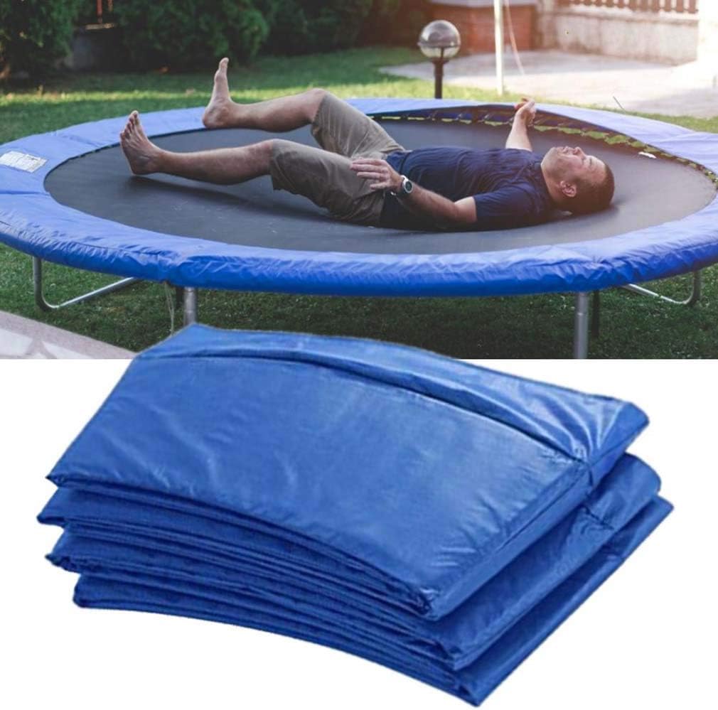 LANGWEI Universal Trampoline Side Protective Cover Replacement Safety Pad Spring Cover Blue PE UV-Resistant Waterproof Trampoline Edge Cover Sponge Cushion