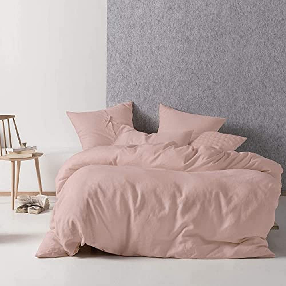 Funda de duvet Nimes rosa para noches de descanso relajantes