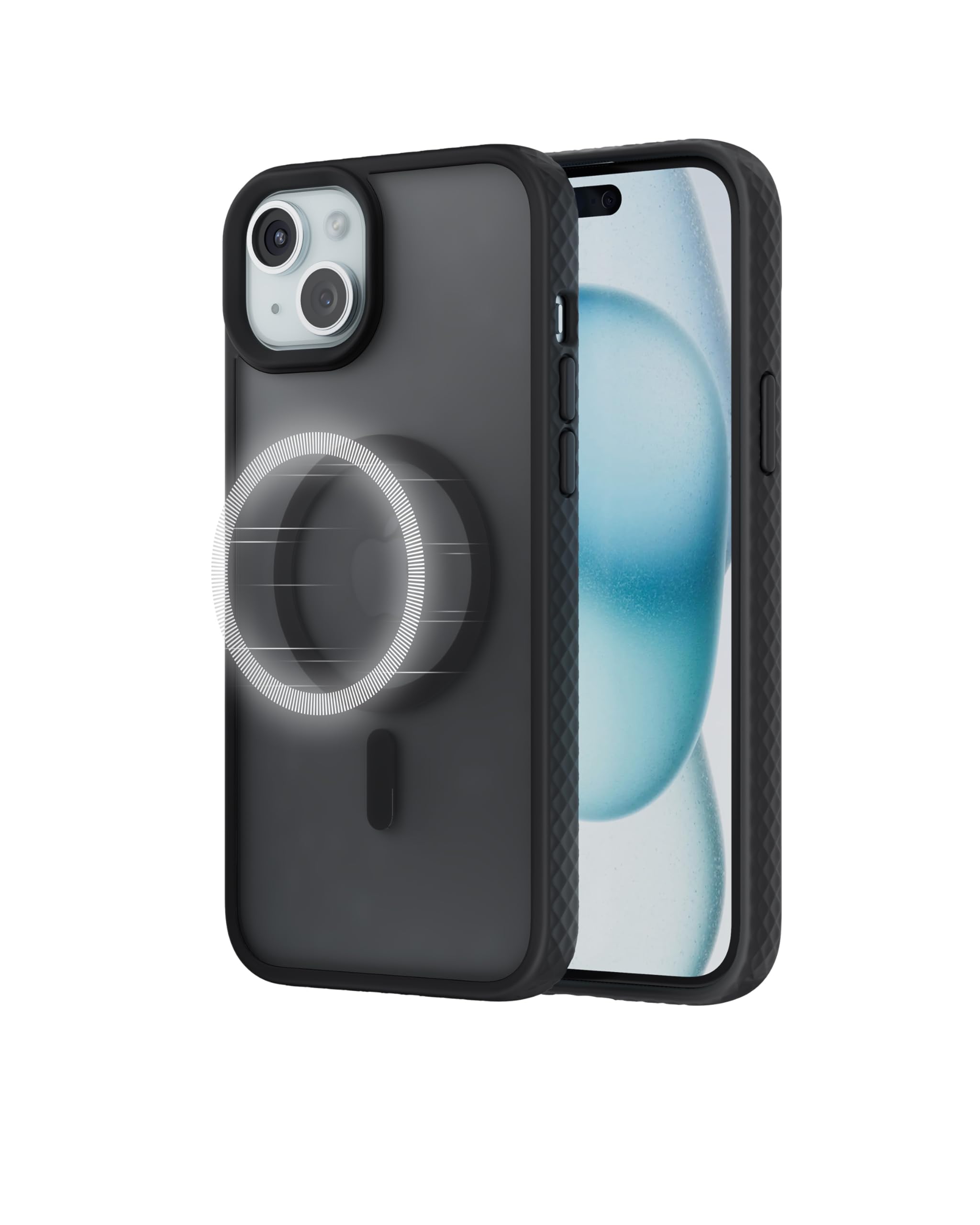 AnkerMagGo Matte Magnetic Phone Case for iPhone 15 Plus, Ultra-Slim,  Scratch-Resistant, Durable Protective Cover, Compatible with MagSafe