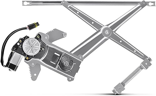 Miniatura 1 de YHTAUTO Elevalunas eléctrico delantero del lado del conductor con conjunto de motor de 2 pines compatible con Dodge Ram 1500 1994-2001, Ram 25003500