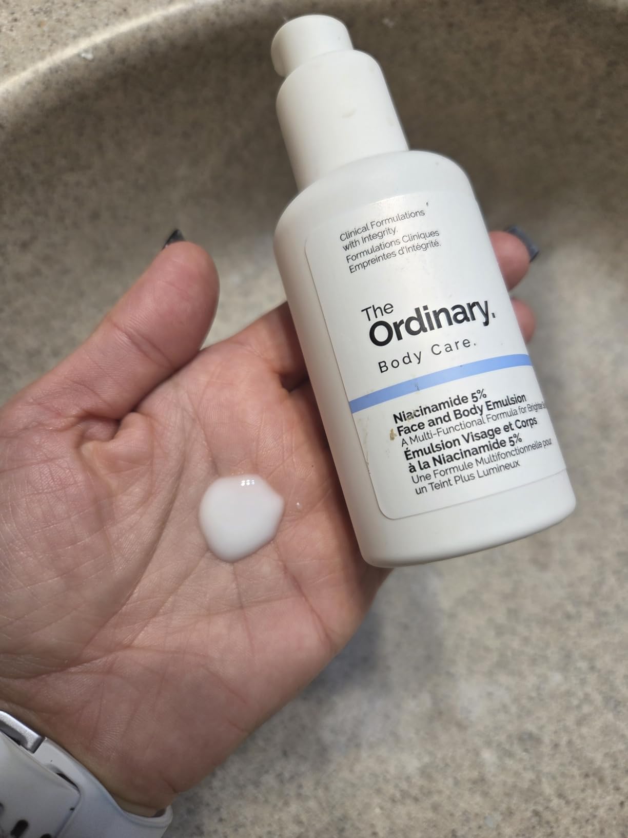 DECIEM The Ordinary Niacinamide 5% Face and Body Emulsion, Dark Spot & Skin Tone Corrector, 3.4 Fl Oz