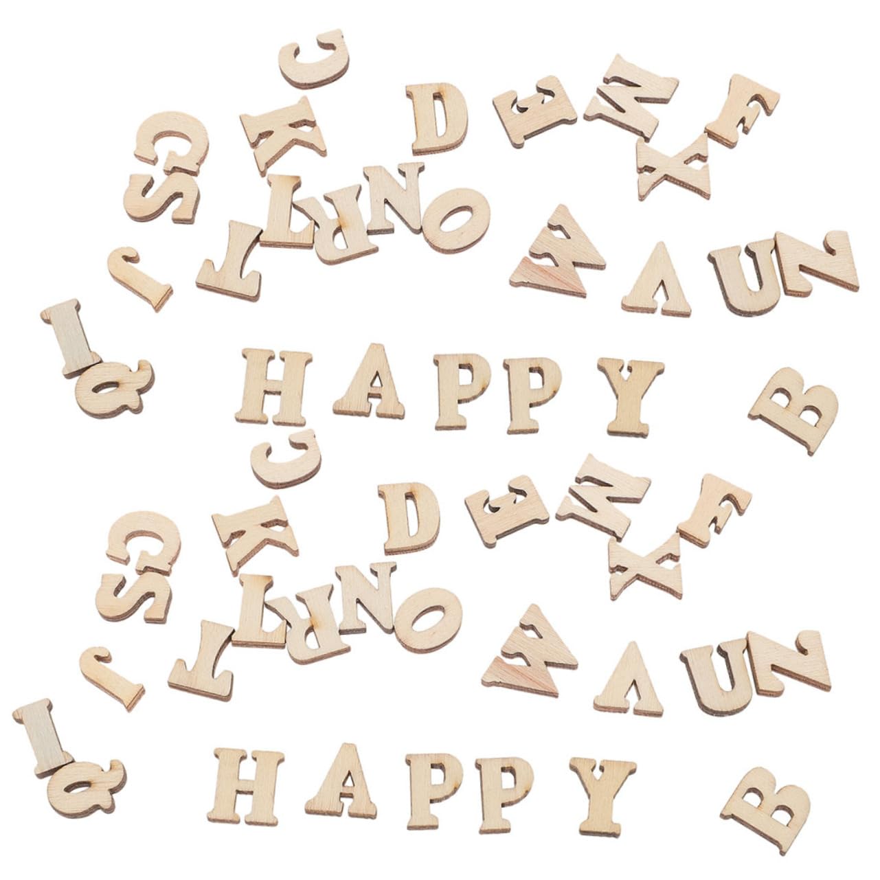 ERINGOGO 300pcs Craft Wooden Letters Home Decor DIY Wall Sign Letters for Crafts