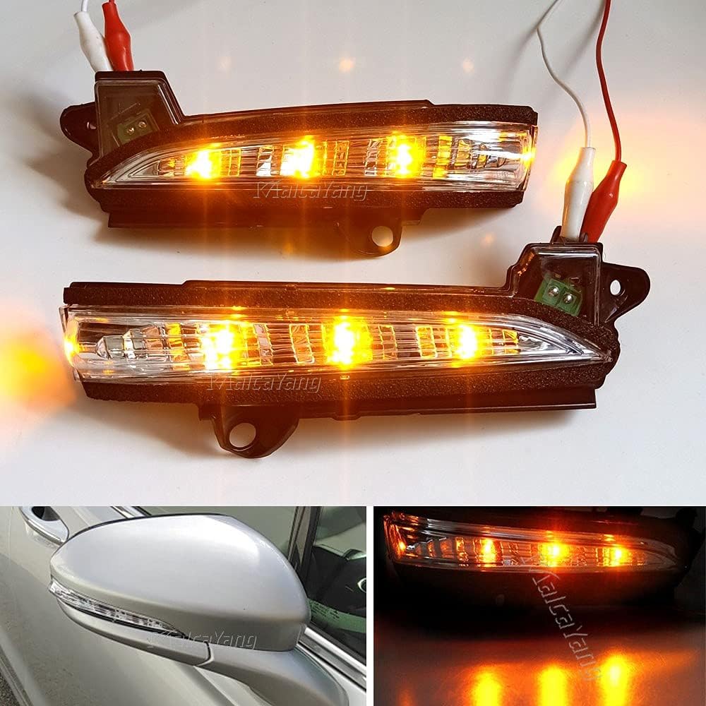 Side Mirror Indicator Turn Signal Lamps Compatible with Ford Fusion 2013 2014 2015 2016 2017 2018 2019 2020 US Version