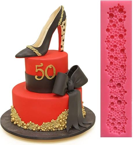 Diferentes tamaños de perlas redondas, burbujas, moldes para hornear, moldes de silicona para fondant, herramientas de decoración de pasteles, pasta