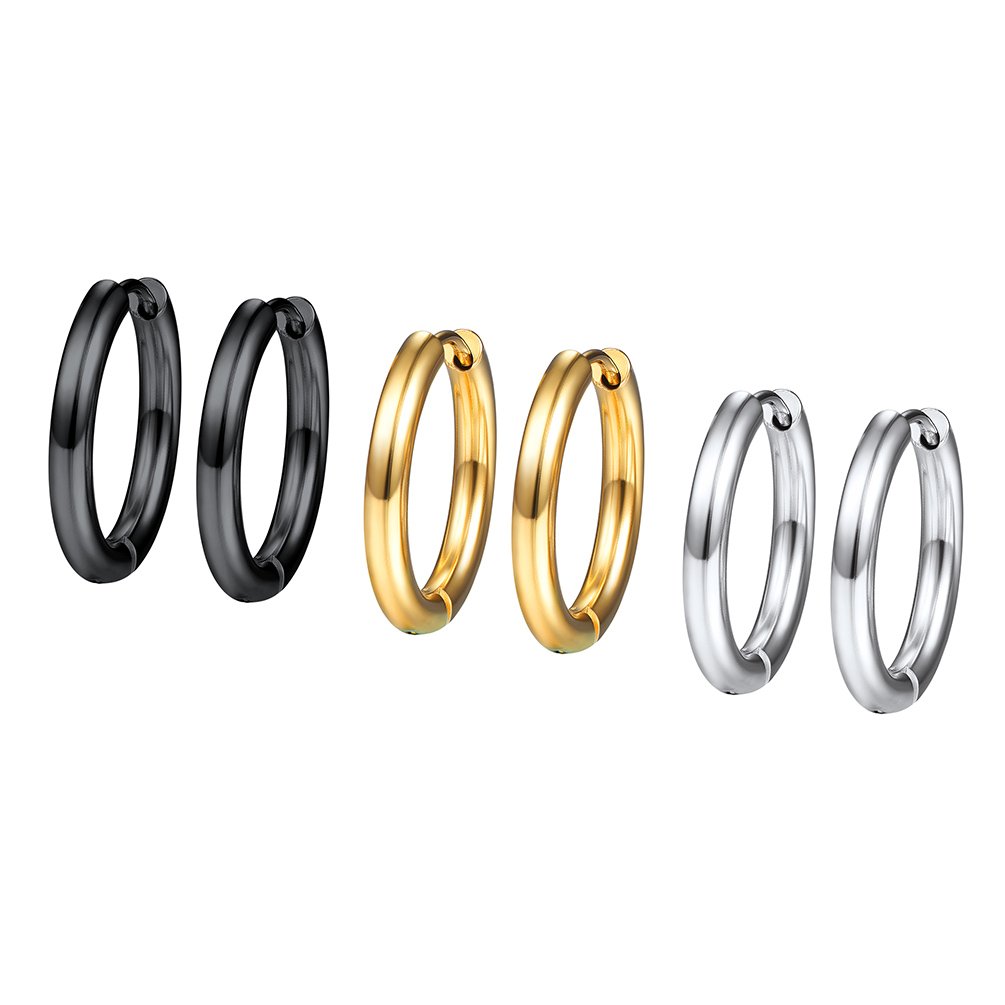 PROSTEEL Roestvrijstalen Goud Damesoorbellen, 70mm Grote