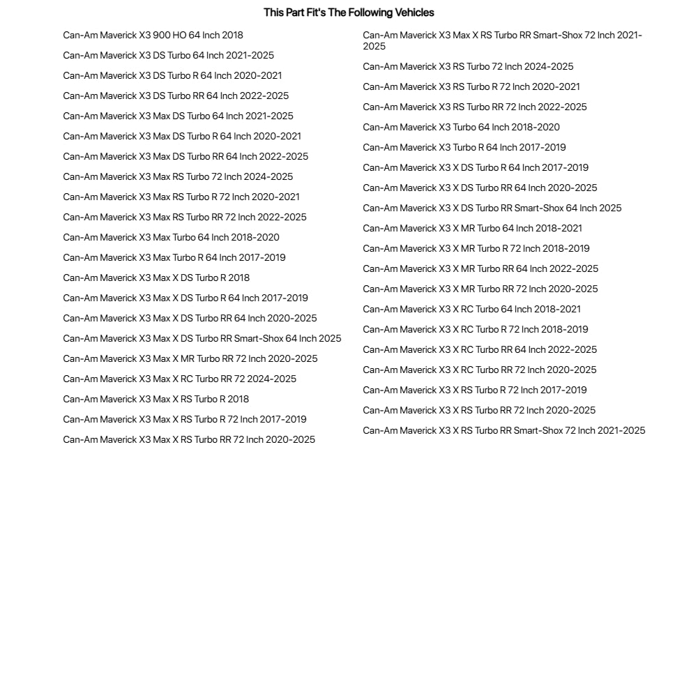 Tusk Cargo Barricade Black Powder Coated for CAN-AM Maverick X3 X RS Turbo RR Smart-Shox 72 Inch 2021-2022