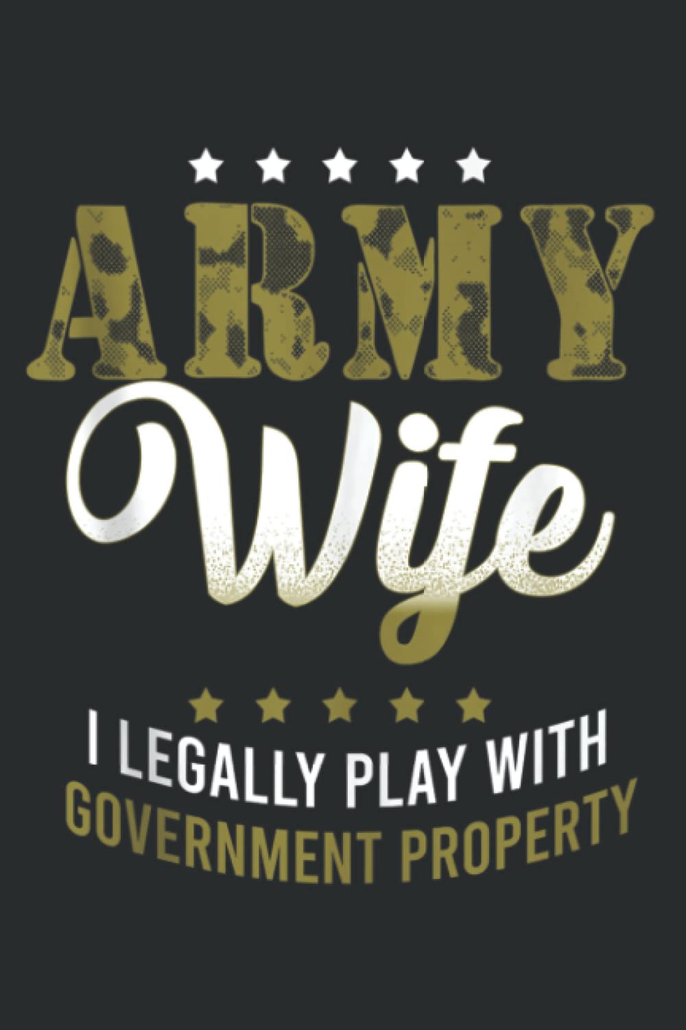 Army Veteran Wife Proud Army Wife Gift: Ruled Notebook/Journal - Lined Journal with Matte Finish Cover, 6" x 9", Perfect for School, Office & Home