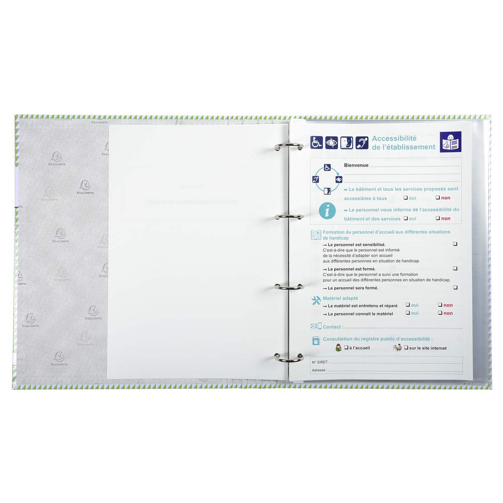Registre Sécurité Incendie ERP Exacompta - Format 24x32cm - Conforme Normes Françaises - 32 Pages