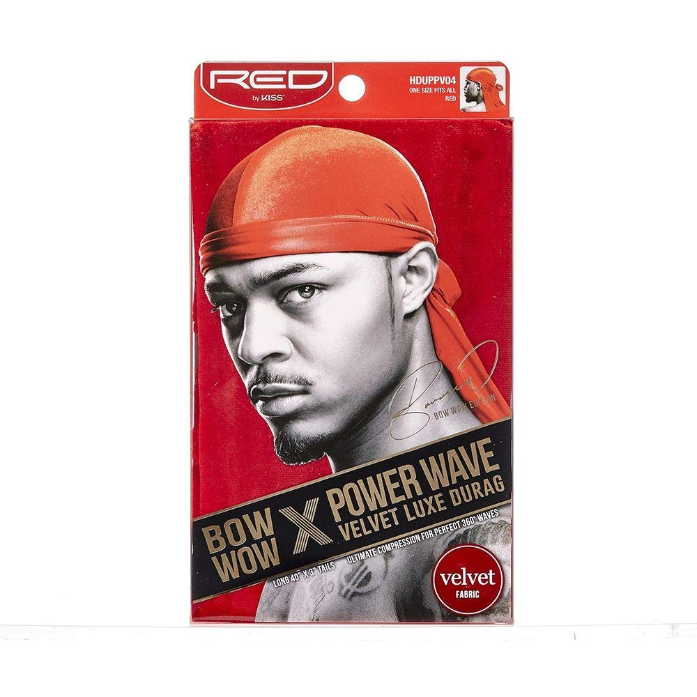 Red by KissBow Wow Power Wave Velvet Luxe Durag