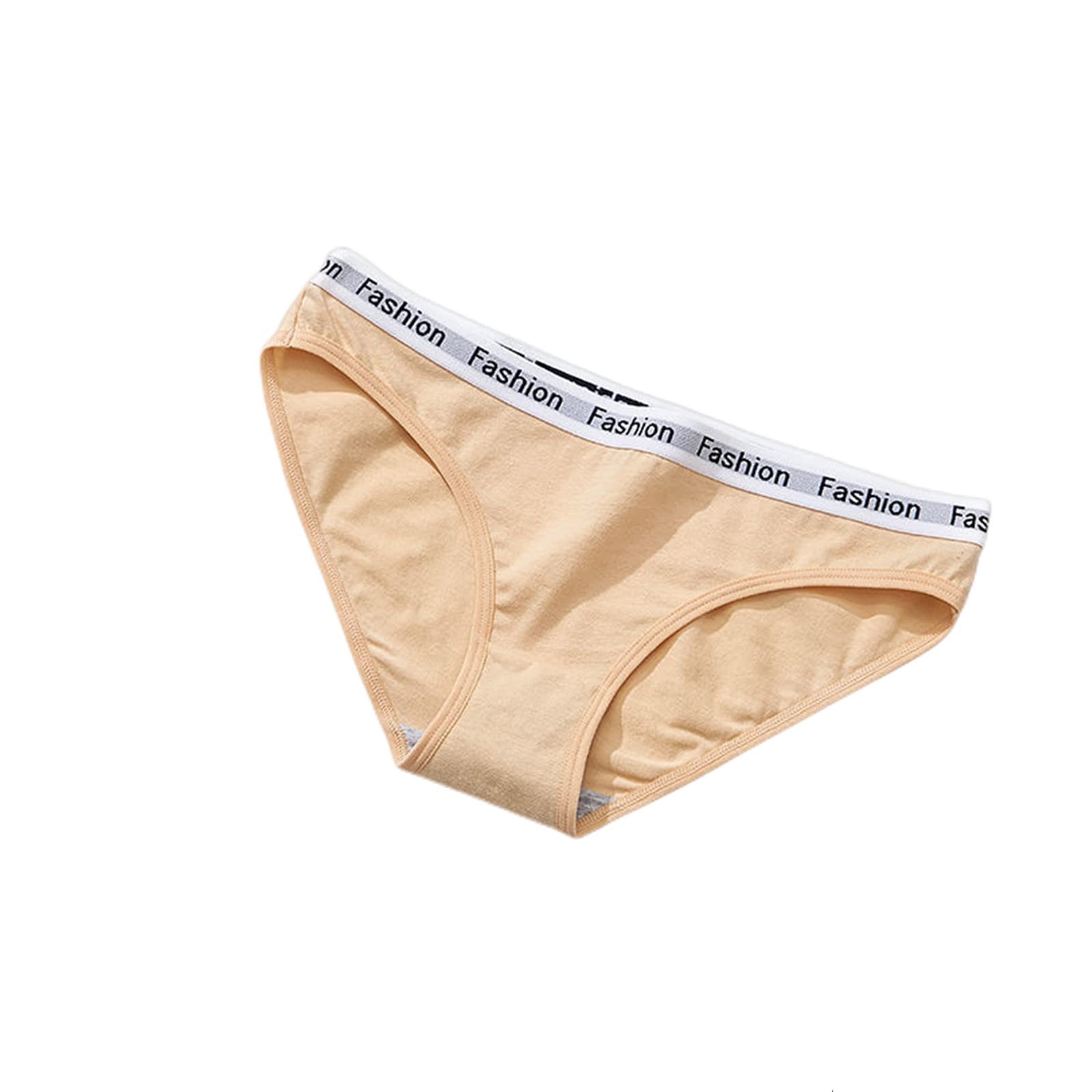 Slip Donna 3Pcs Womens Cotton Mutandine S-4Xl-Apricot,L 60-70Kg