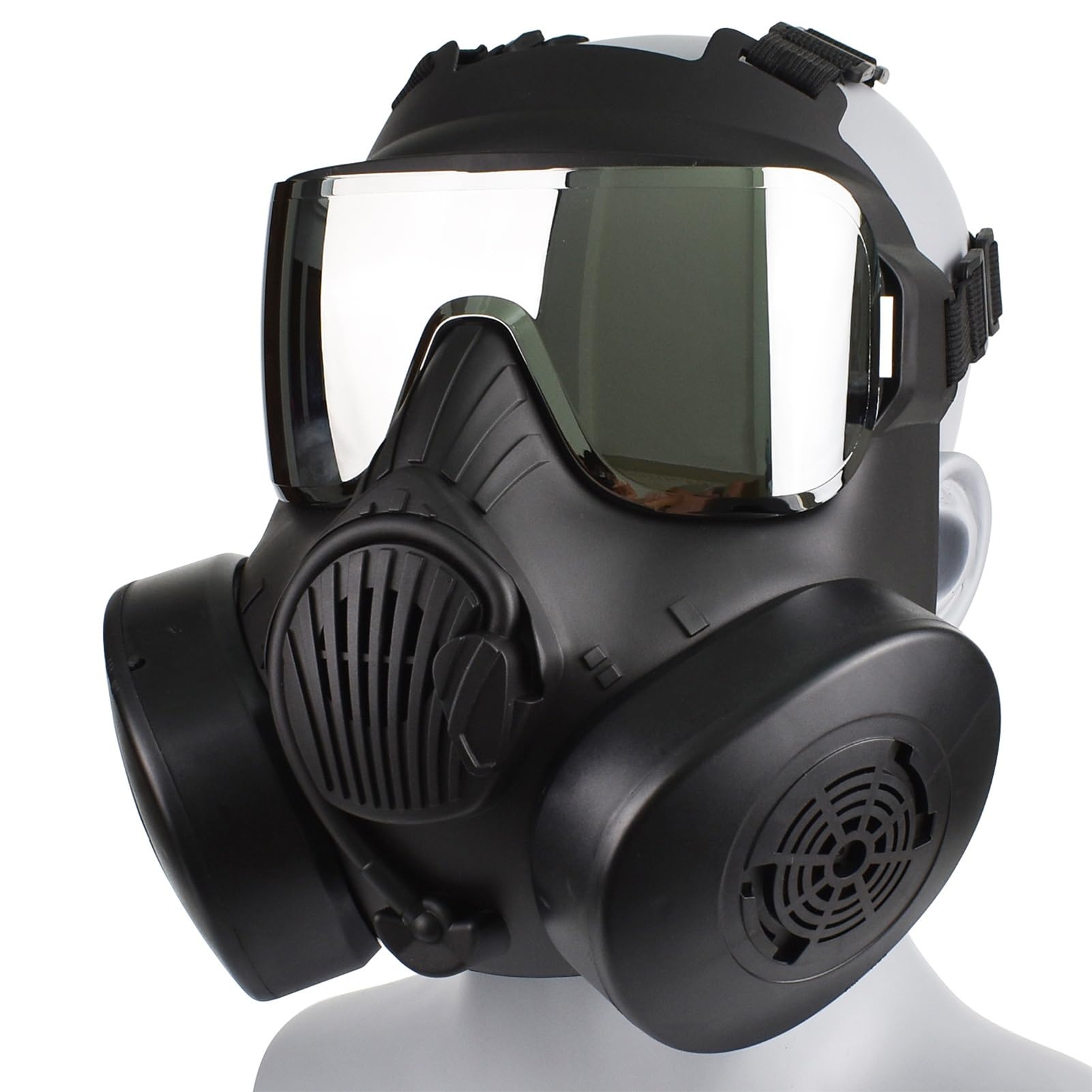 Masque À Gaz Factice Intégral en Forme De Crâne pour Airsoft – Lunettes De Protection pour Costume d'halloween Et Cosplay Aucune Protection Réelle Contre Les Gaz