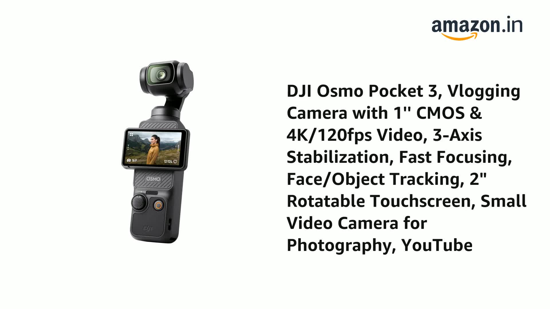Buy DJI Osmo Pocket 3, Vlogging Camera with 1'' CMOS & 4K/120fps