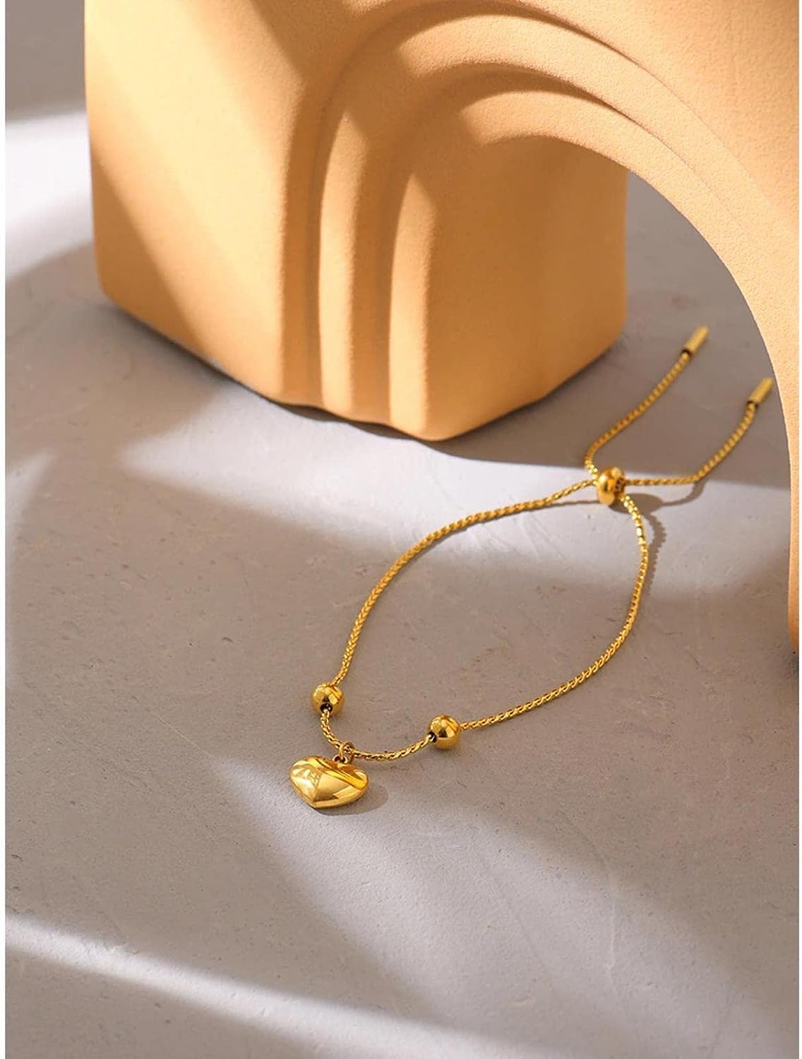 Pulsera de pie, Cadenas for el Tobillo, Tobillera de Playa for Mujer Corazón de Moda Cadena de Concha Natural Verano Tobilleras Descalzas Pulseras Joyería Playa de Arena