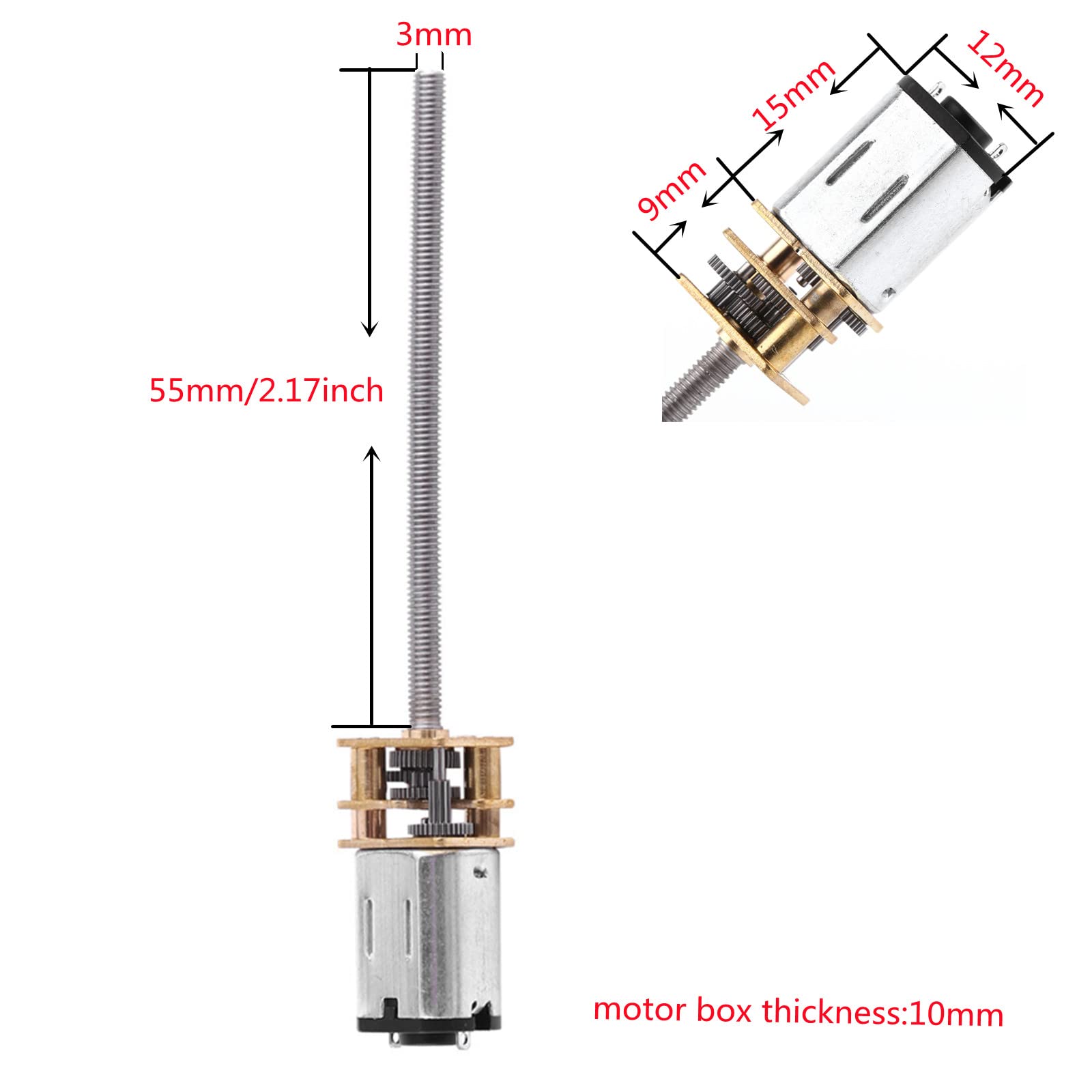 Amazon.com: DC 6V Mini Micro Electric Gear Motor High 30RPM~500RPM
