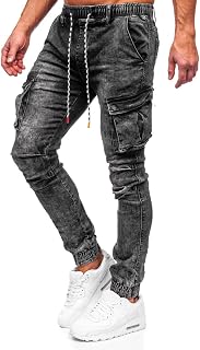 Amazon.it: pantaloni cargo uomo con elastico alla caviglia