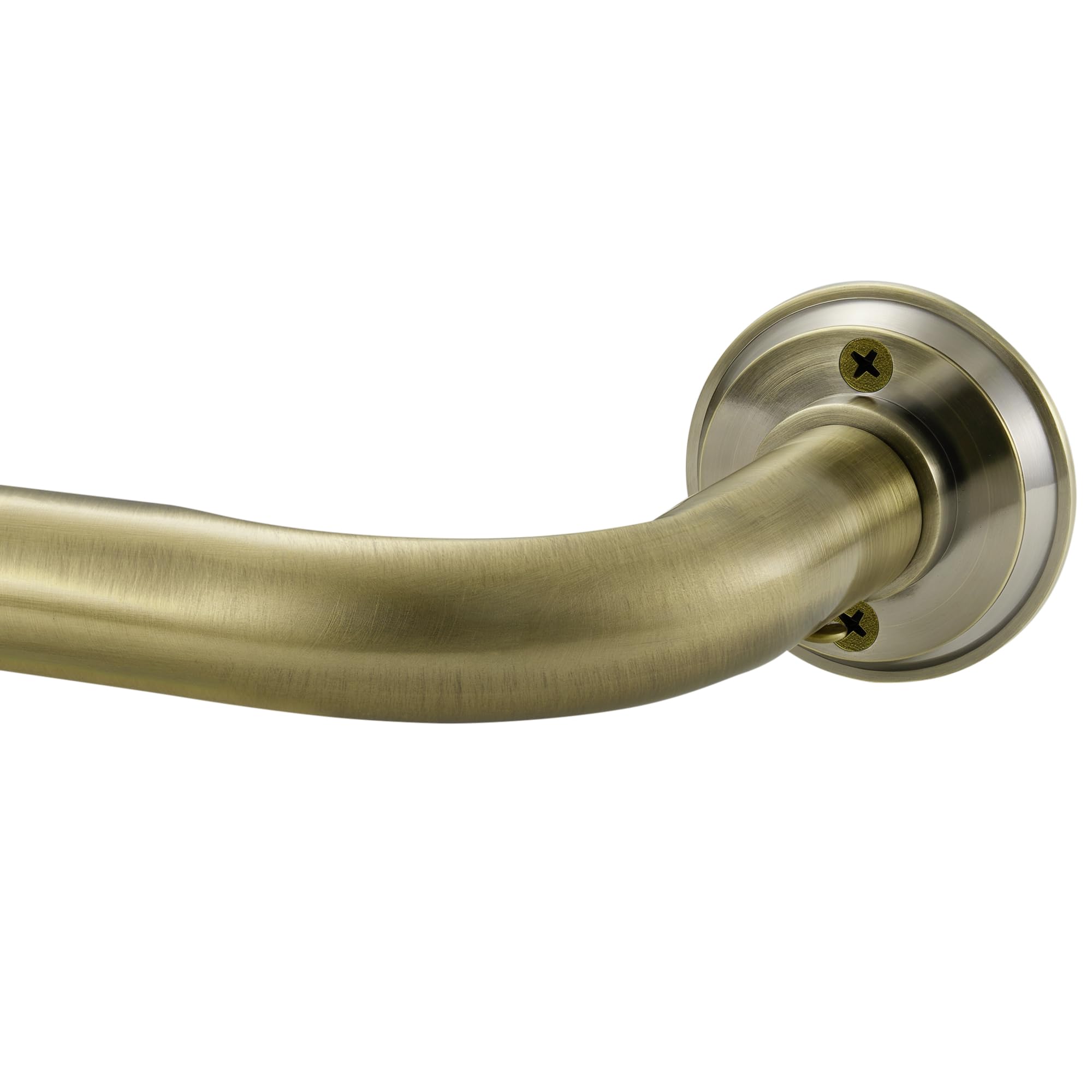 Photo 1 of 1 1/8 Inch Diameter Room Darkening Curtain Rods 48-84”, Heavy Duty Window Wrap Around Drapery Rod with Aluminum Bracket, Accessories, Wall Mounted Ceiling Mounted, Adjustable Length, Antique Bronze