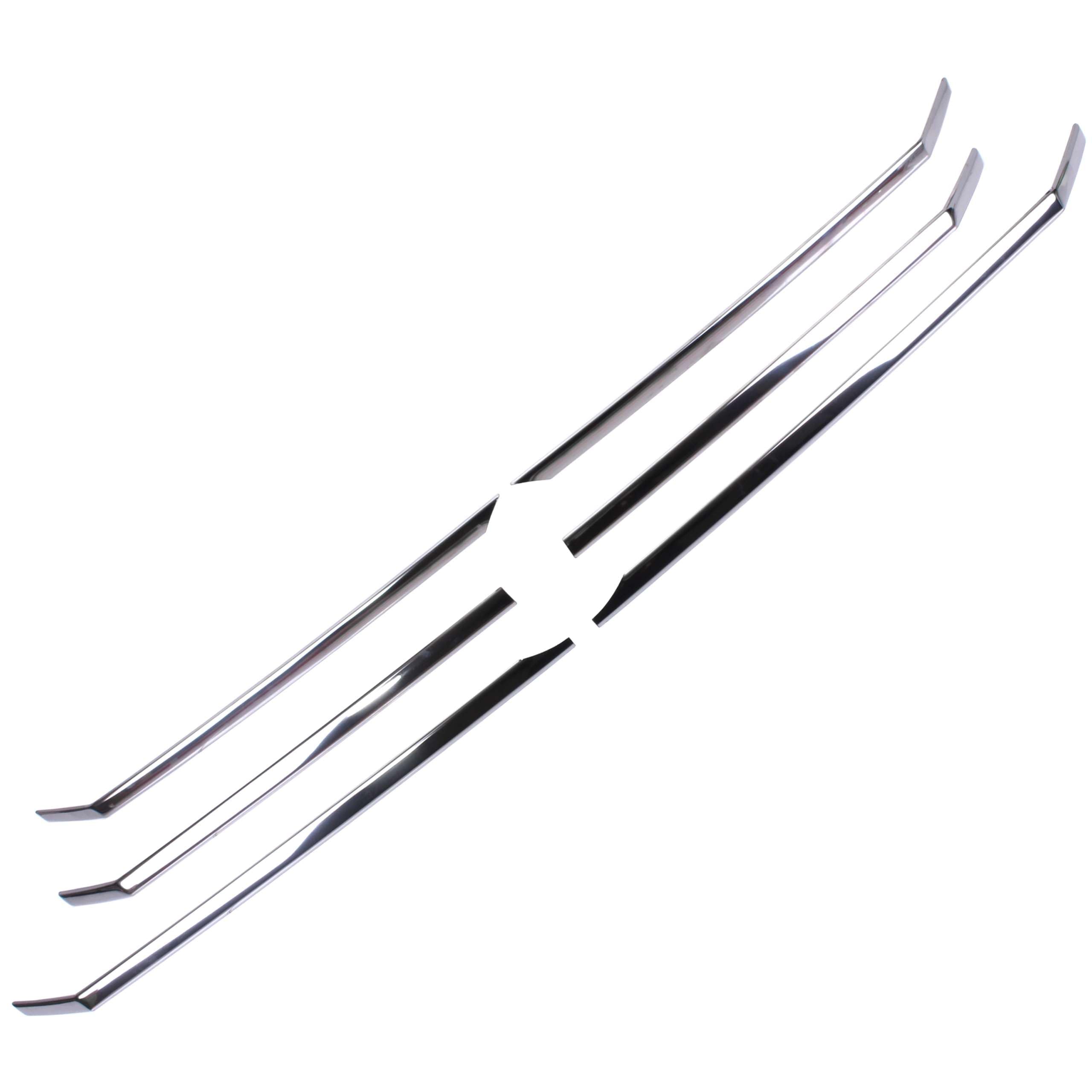 INLY 6 Tlg Edelstahl Kühlergrill Leisten Chrom kompatibel mit Craf.ter (2011-2016)