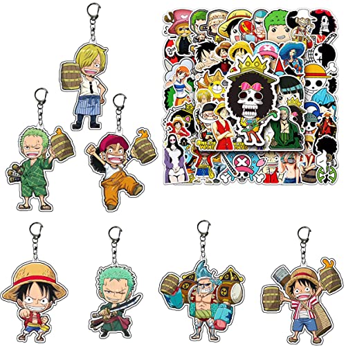 One Piece Llavero One Piece pegatinas Colgante De Acrílico Animados Llavero Joyas De Dibujos...