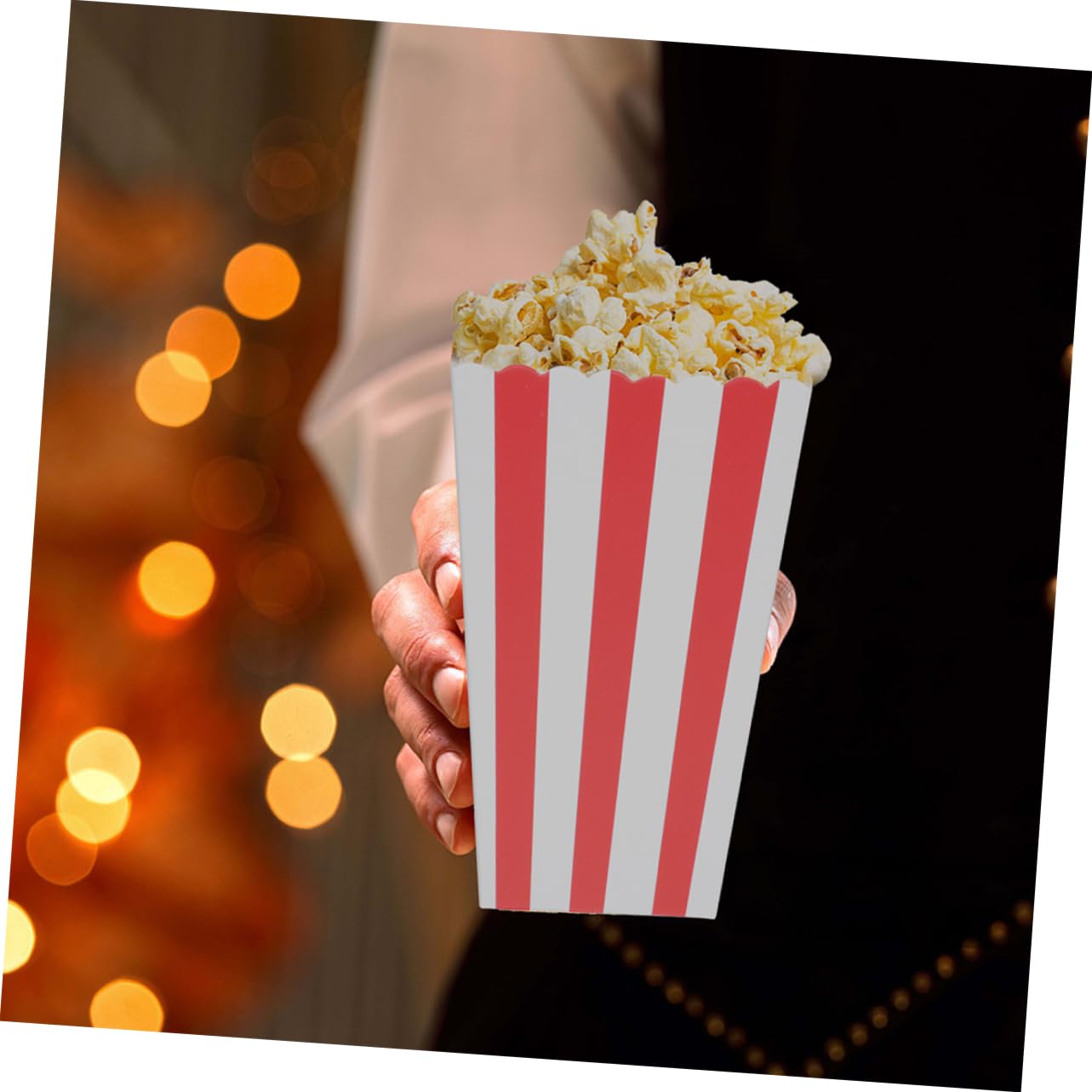 50 Stück Packung Popcornboxen aus Papier für Events und Karneval