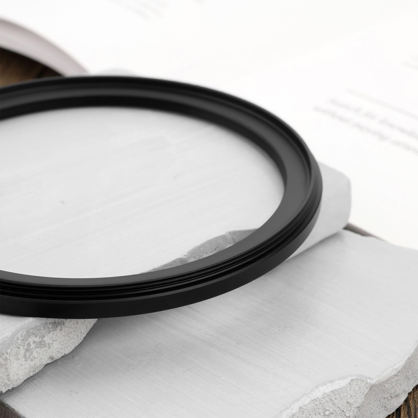 2 Piezas Anillo Adaptador de Filtro de Cámara de Aluminio Anodizado 95 Mm A 82 Mm con Paño de Limpieza para Lentes de Cámara de 95 Mm Y Filtros ND CPL UV de 82 Mm