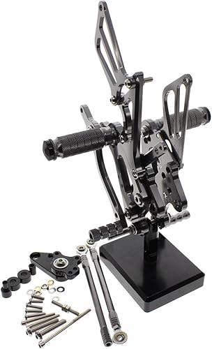 Miniatura 12 de FXCNC CNC CBR 600RR Billet - Juego de clavijas traseras para motocicleta, reposapiés trasero totalmente ajustables, compatibles con CBR600RR 2007