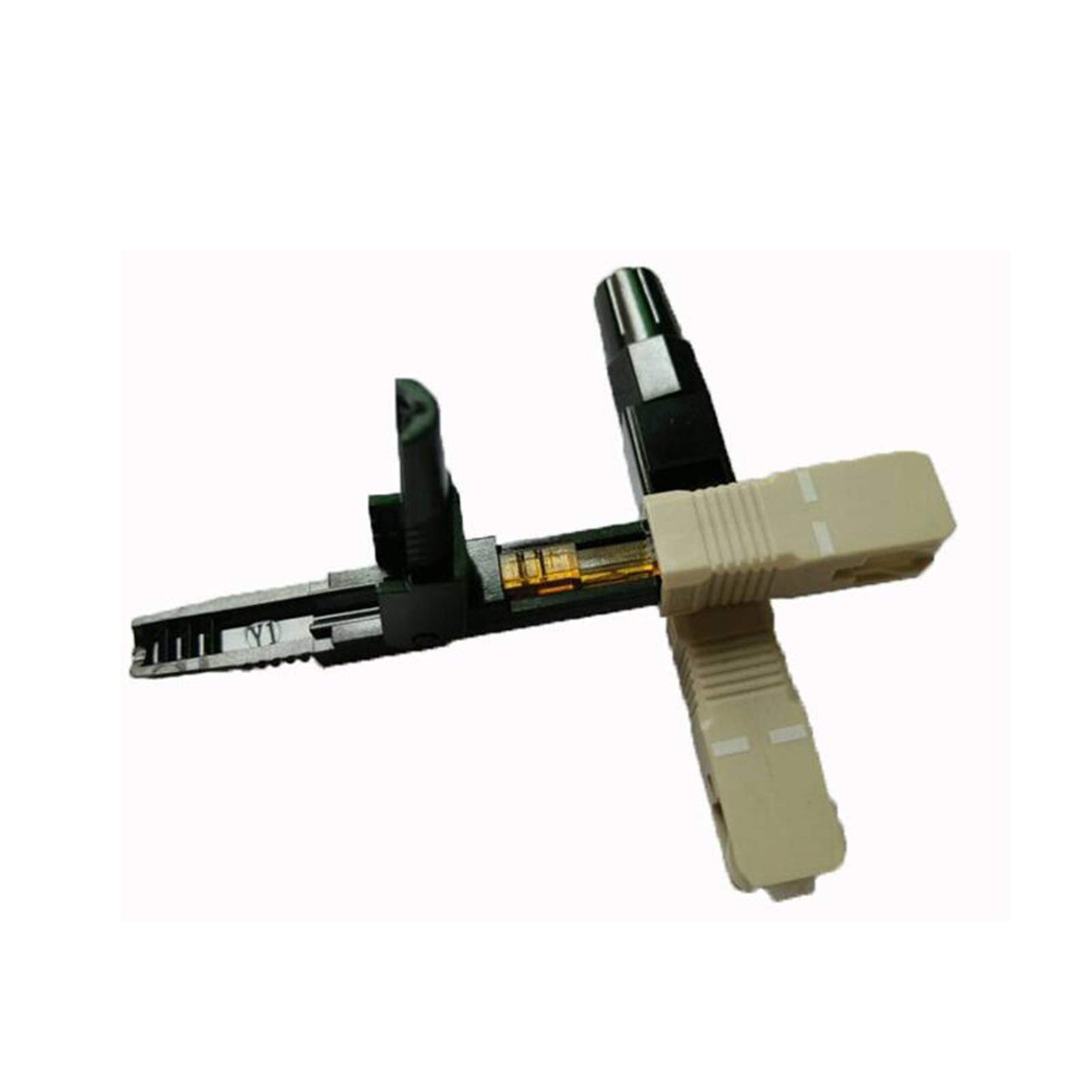 Xiaohu Adaptateur de convertisseur à Fibre Optique 100pcs FTTH SC UPC Multimode Fibre SC Connecteur Rapide SC FTTH Fibre Rapide connecteur SC connecteur