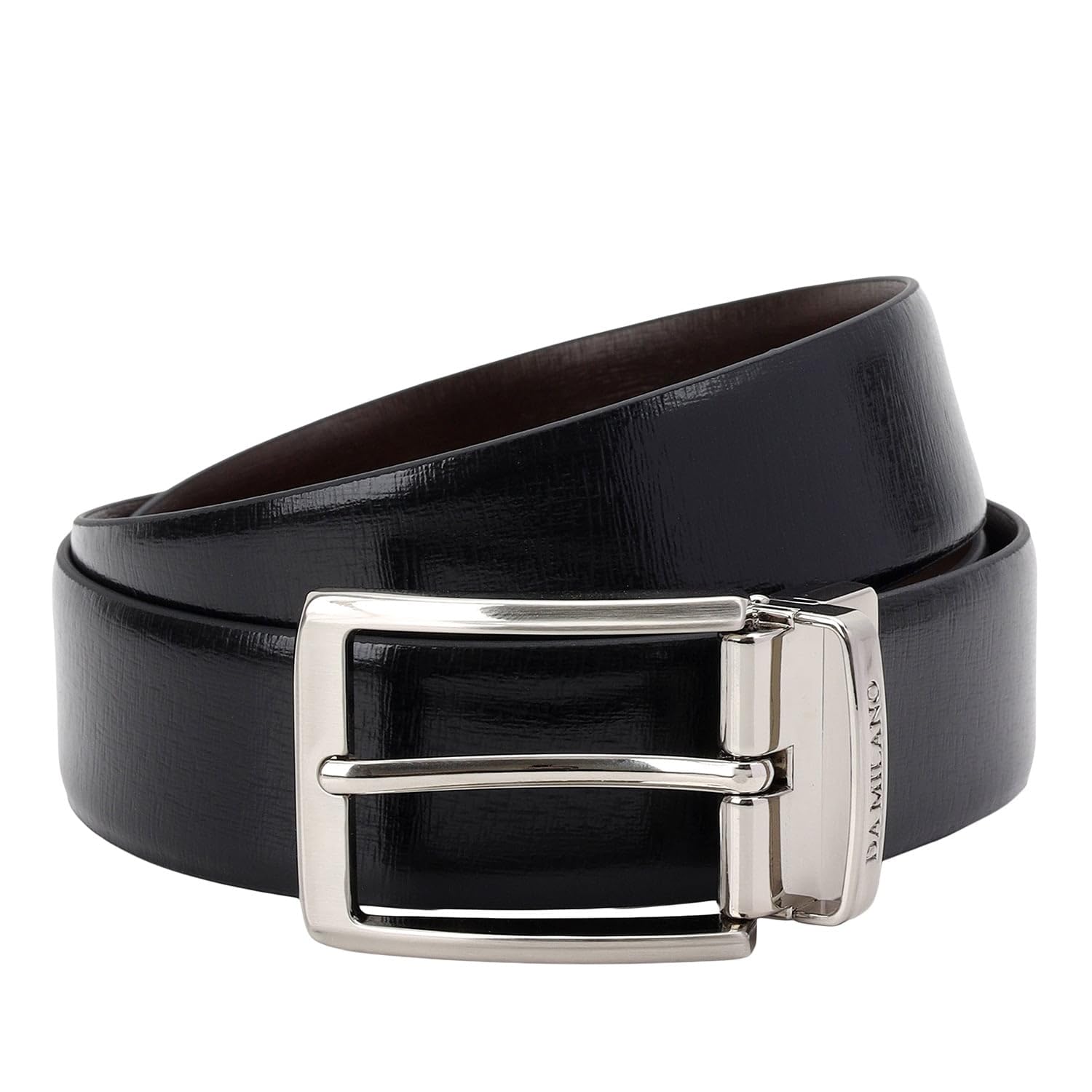 Reversible Leather Belt for Men - Black & Brown (3207B-35R-OL)-image-14