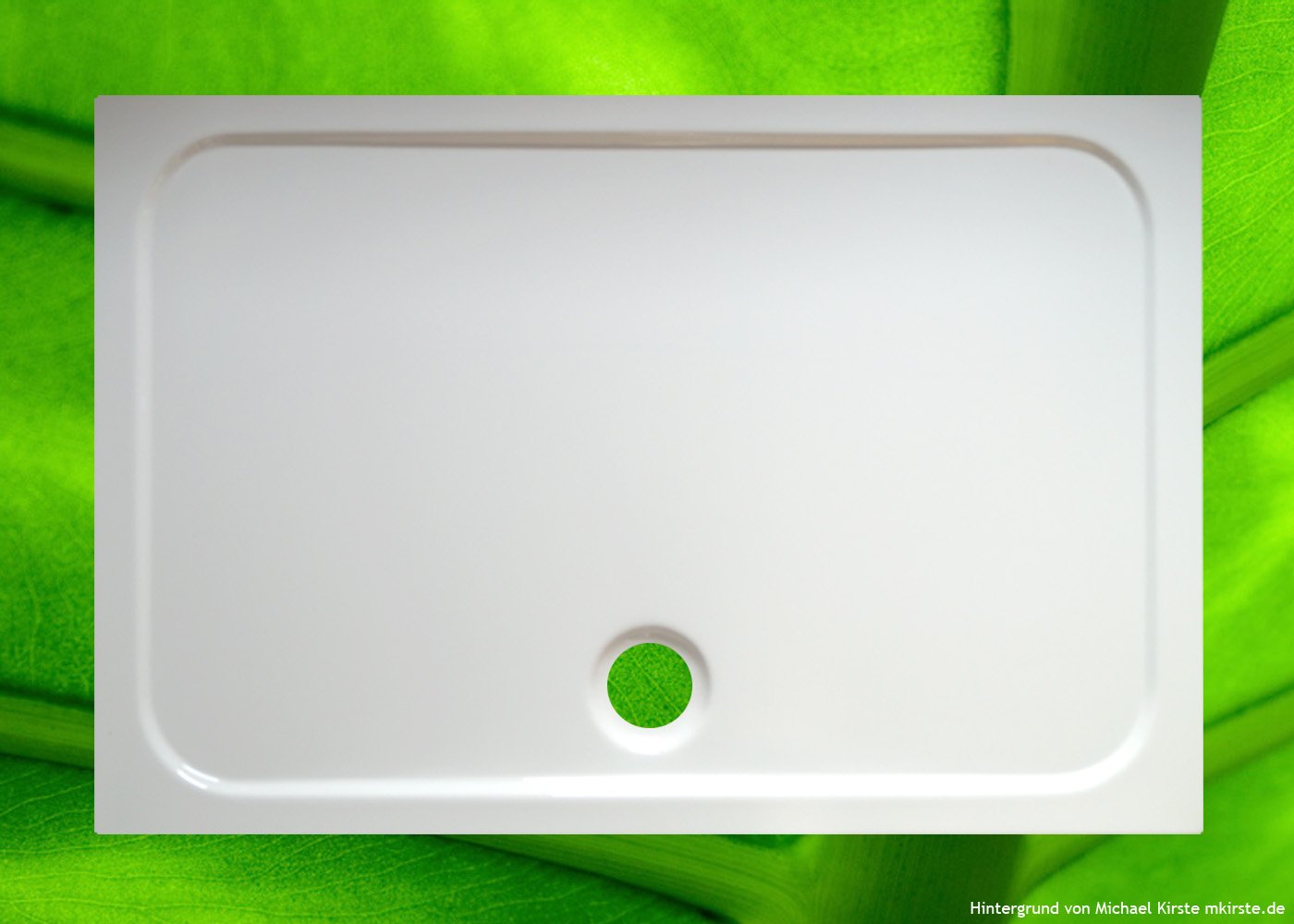 Receveur de douche 120 x 80 x 2,5 cm rectangulaire au design épuré