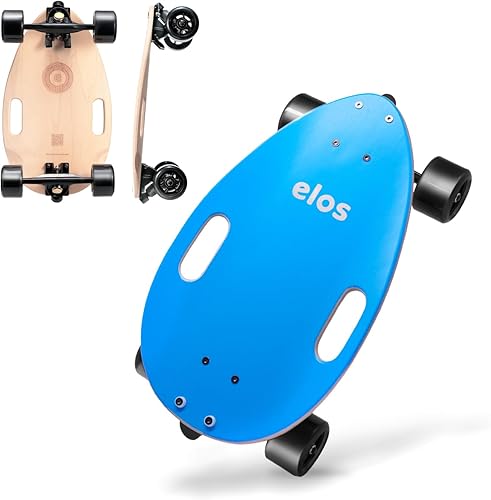 ELOS Skateboard Complete Lightweight - Mini Longboard Cruiser Skateboards Construido para principiantes y viajeros urbanos. Listo para regalo,