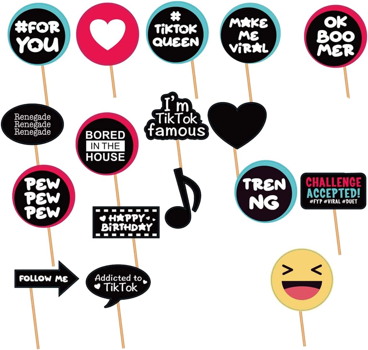 19 Pcs Music Birthday Party Decorations-for Music Photo Props Social Media Birthday Party Supplies, Decorations and Favors
